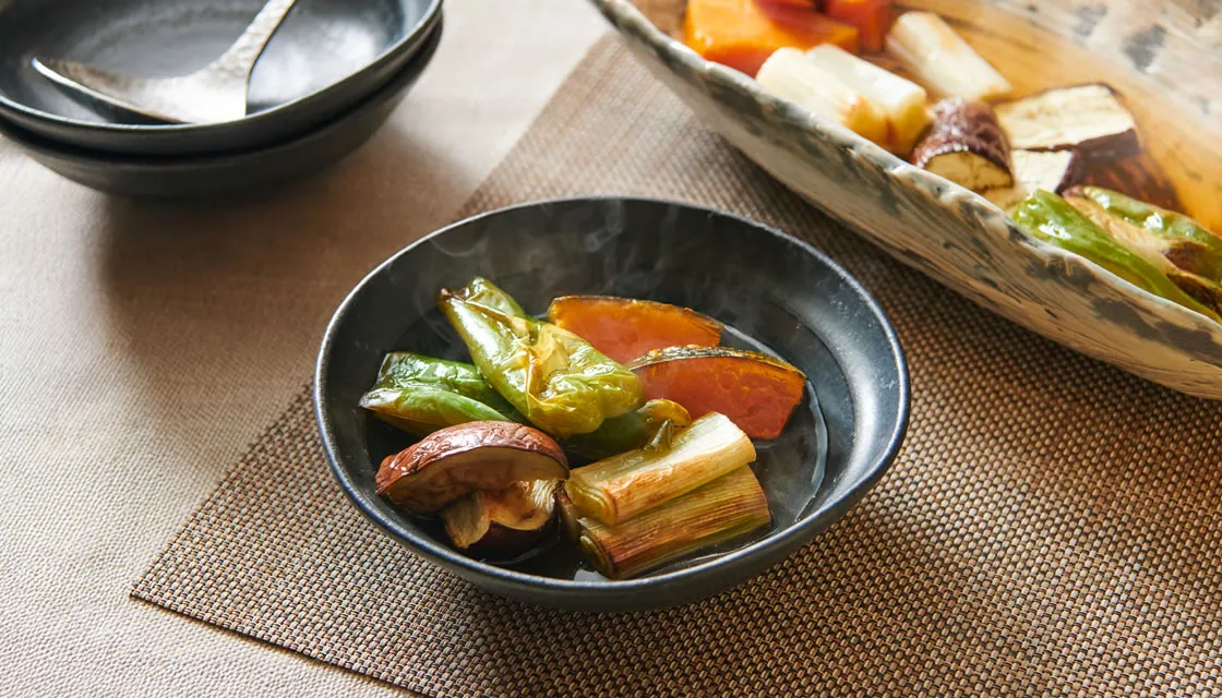 野菜の焼き浸し