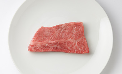 冷凍前のステーキ肉