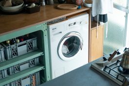 キッチンのリノベーションを機に Mieleドラム式洗濯機を設置