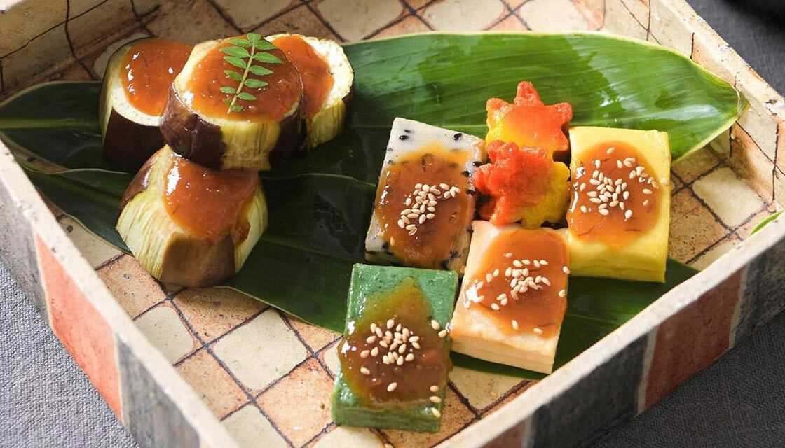 オーブンでつくる「なすと生麩の田楽」