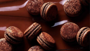 オーブンでつくる、ピエール・エルメ・パリの - Macaron au Chocolat -　マカロン オ ショコラ