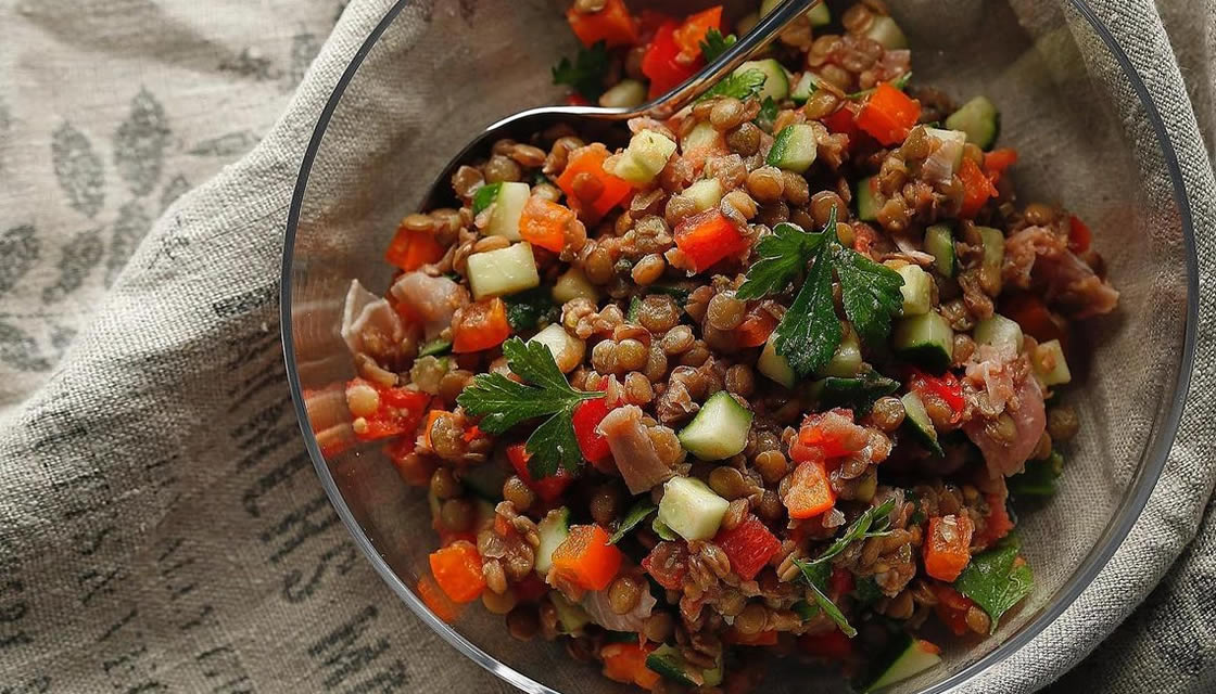 レンズ豆のサラダ