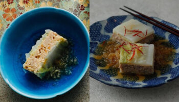 豚ひき肉の重ね蒸し
