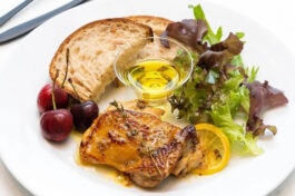 レモンとハーブチキンのロースト～ハニーマスタードソース～