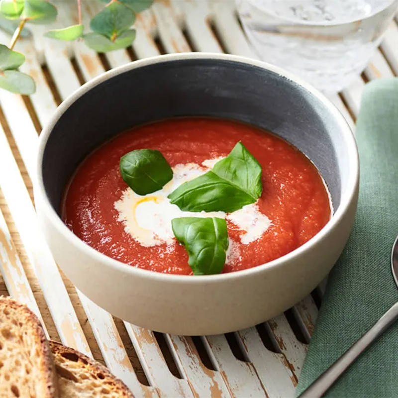 さっぱり冷たいトマトのスープ