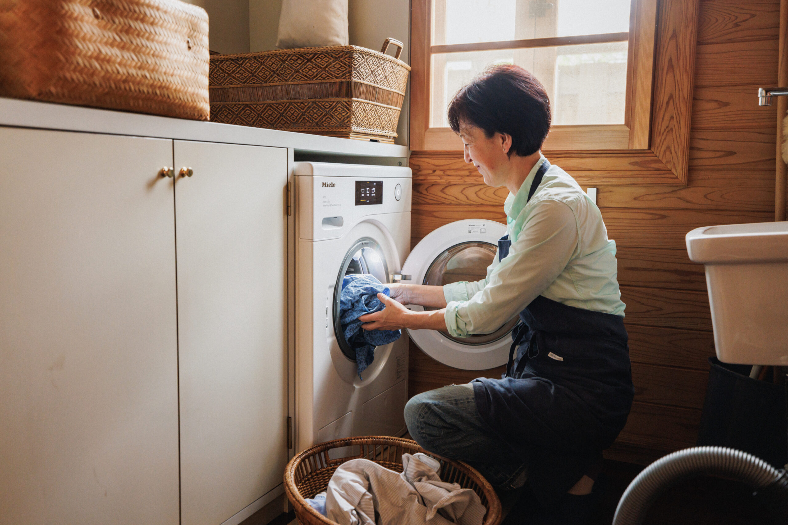 門倉タニアさん愛用のミーレ洗濯機